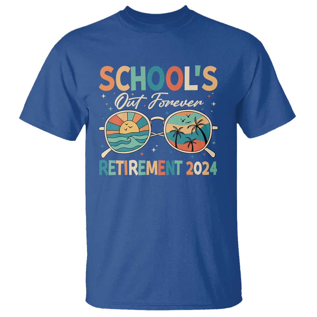 retired-teacher-t-shirt-schools-out-forever-retirement-2024