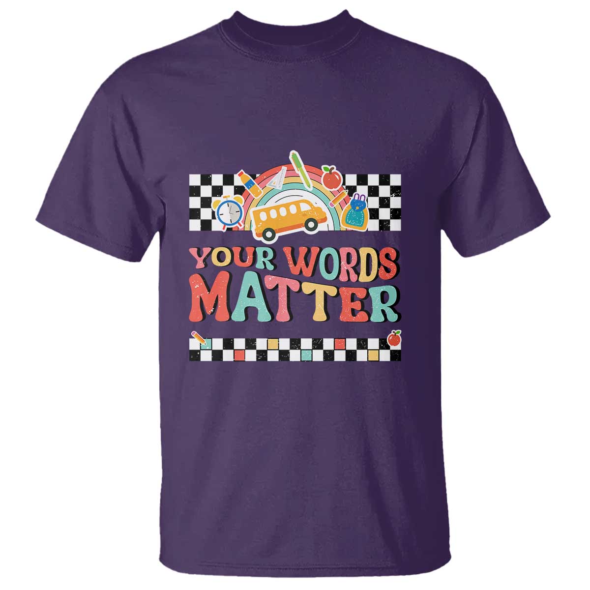 special-education-teacher-t-shirt-your-words-matter-retro-groovy-back-to-school