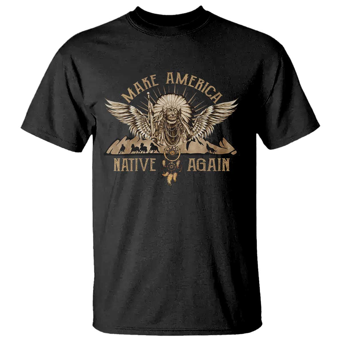 native-american-t-shirt-make-america-native-again-wild-life