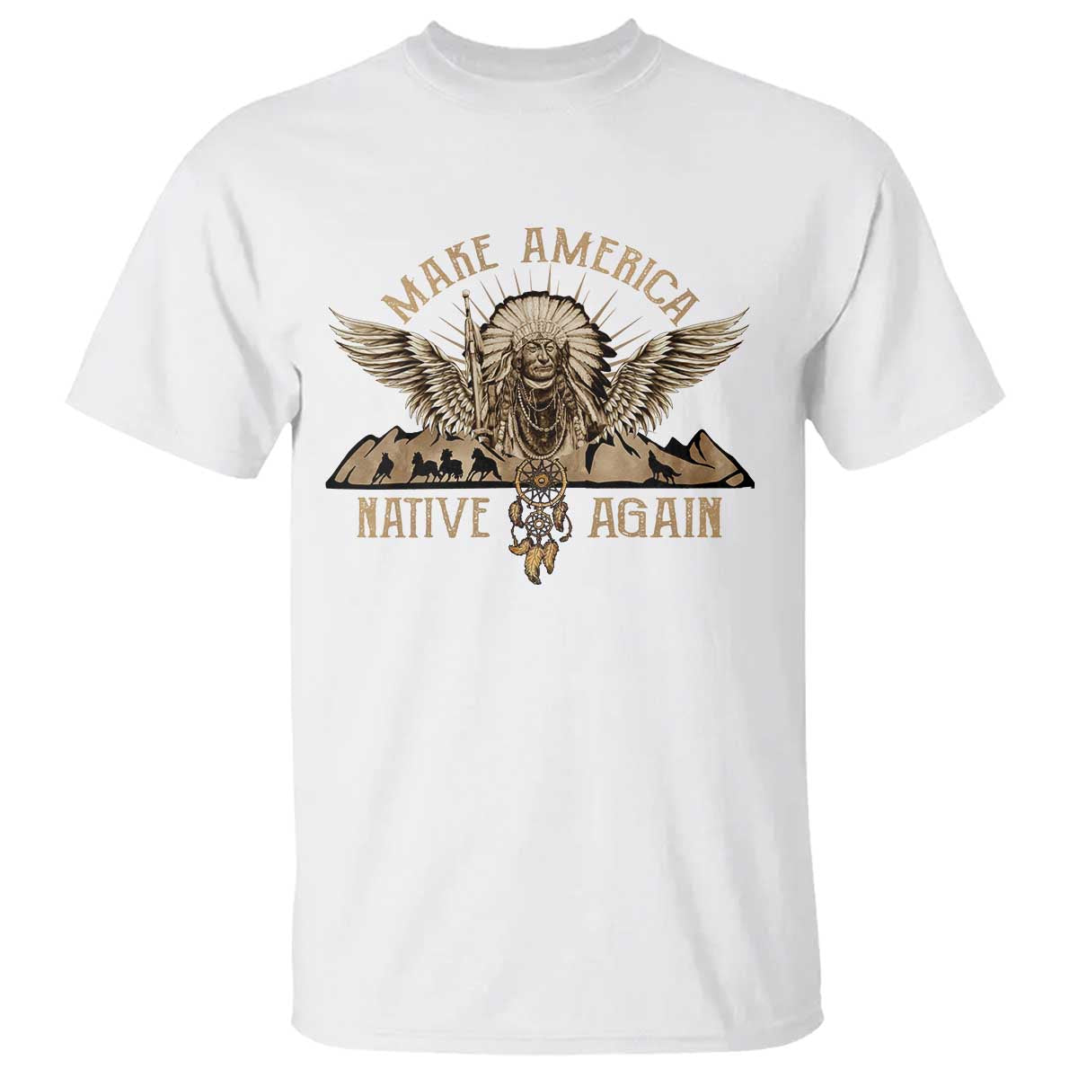 native-american-t-shirt-make-america-native-again-wild-life