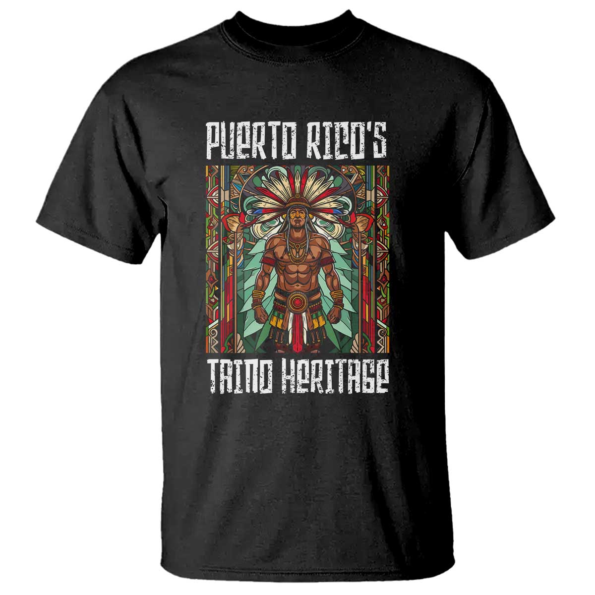 puerto-rico-taino-heritage-t-shirt-indigenous-warrior