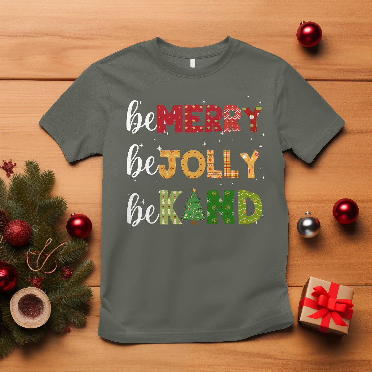 be-merry-be-jolly-be-kind-christmas-tree-xmas-decor-t-shirt