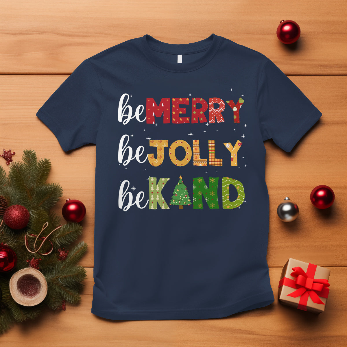 be-merry-be-jolly-be-kind-christmas-tree-xmas-decor-t-shirt