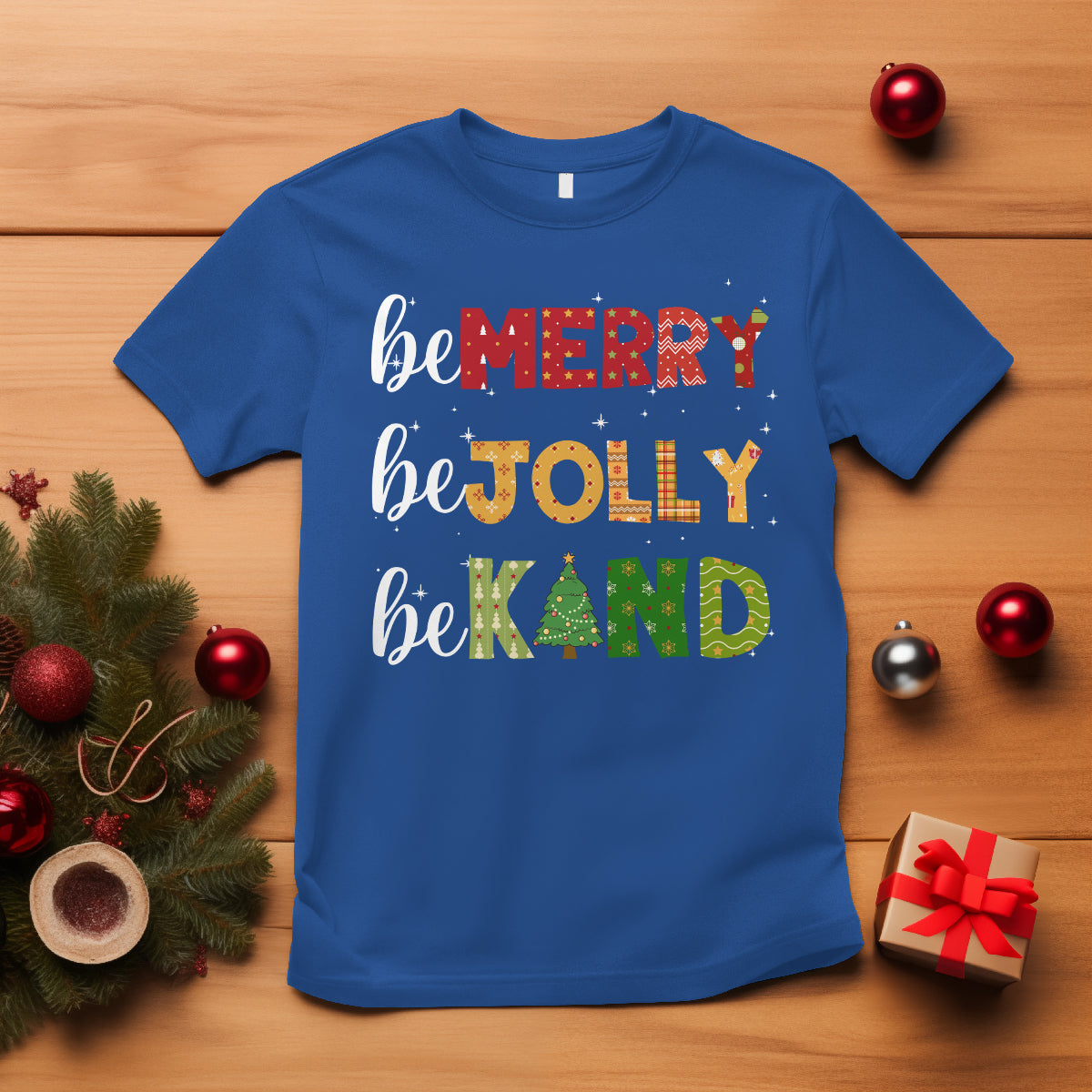 be-merry-be-jolly-be-kind-christmas-tree-xmas-decor-t-shirt