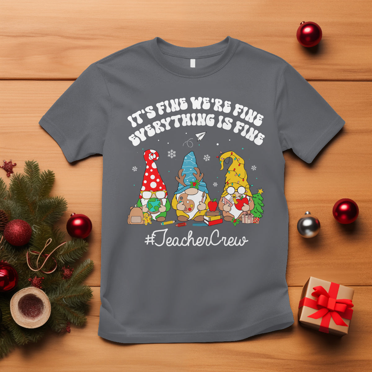 christmas-t-shirt-teacher-crew-gnomie-its-fine-were-fine-everything-is-fine