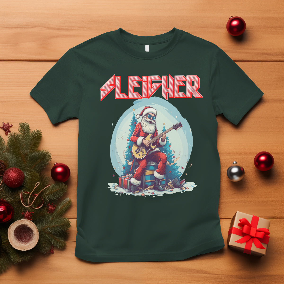 sleigher-hail-santa-heavy-metal-christmas-rock-t-shirt