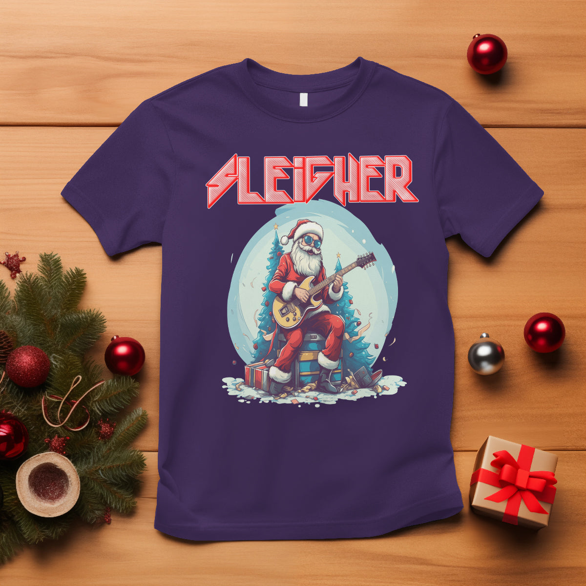 sleigher-hail-santa-heavy-metal-christmas-rock-t-shirt
