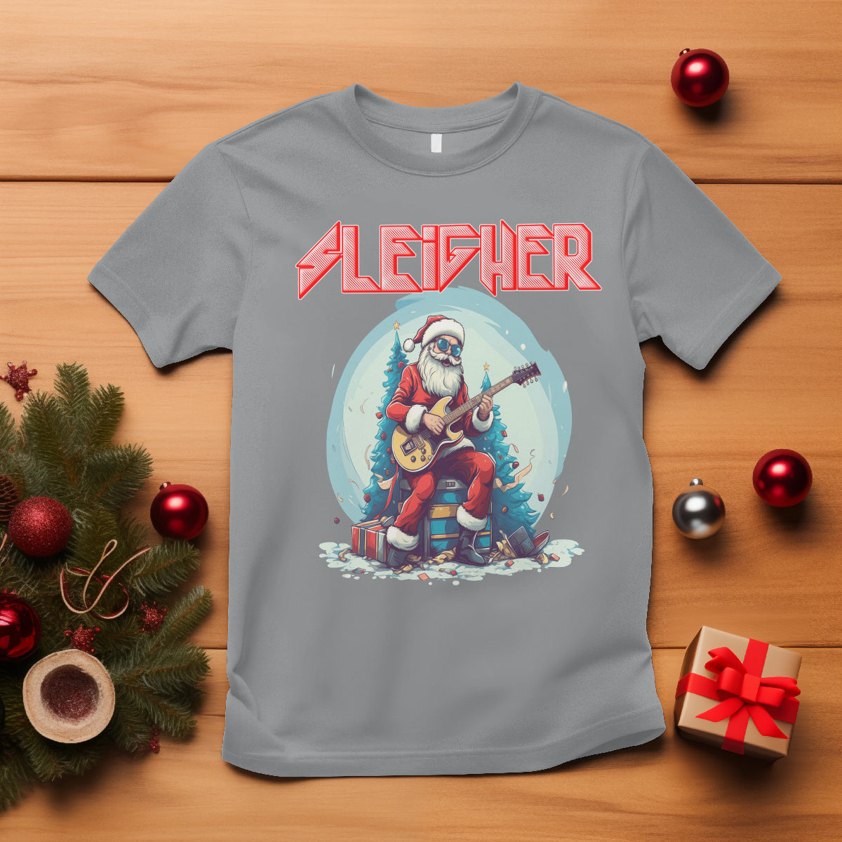 sleigher-hail-santa-heavy-metal-christmas-rock-t-shirt