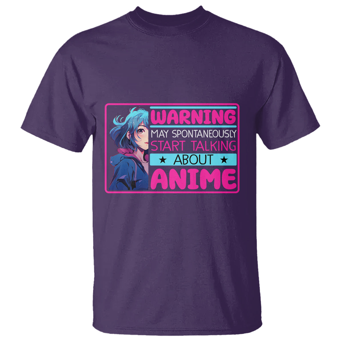 warning-may-spontaneously-start-talking-about-anime-t-shirt
