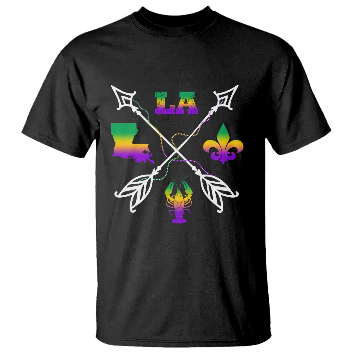 louisiana-mardi-gras-t-shirt-crawfish-fleur-de-lis
