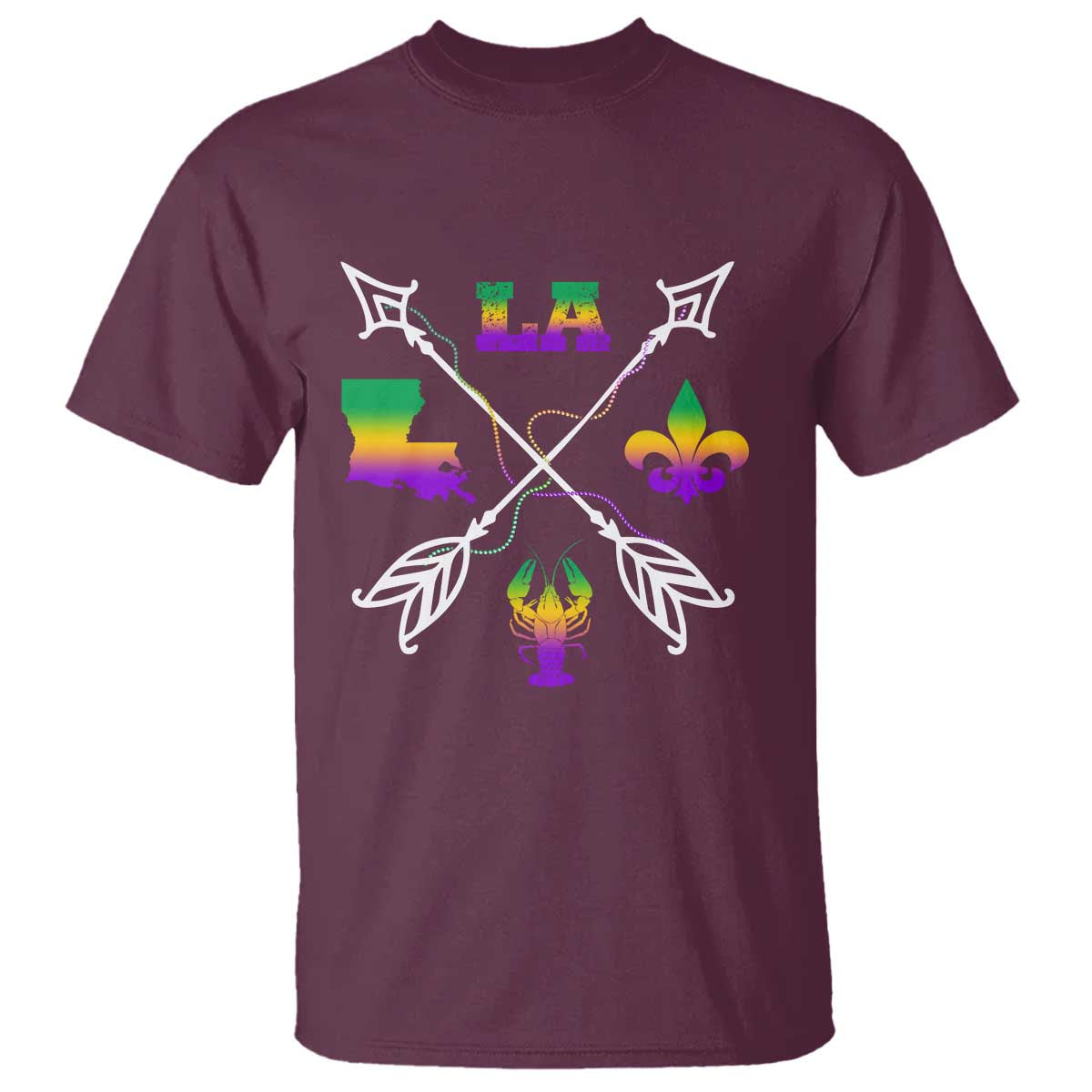 louisiana-mardi-gras-t-shirt-crawfish-fleur-de-lis