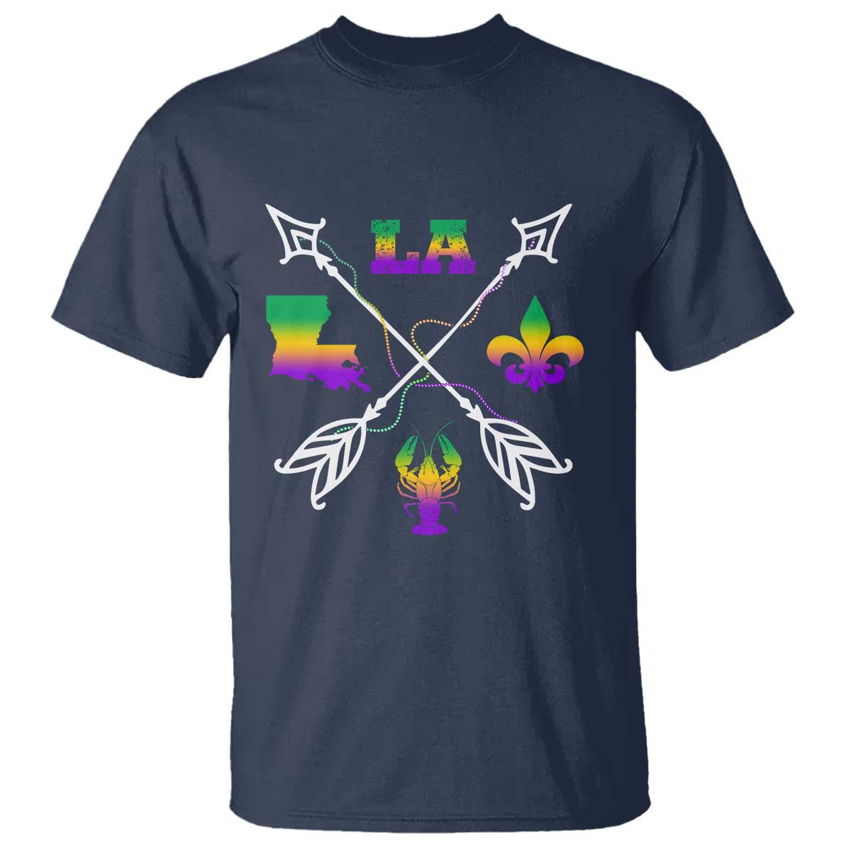 louisiana-mardi-gras-t-shirt-crawfish-fleur-de-lis