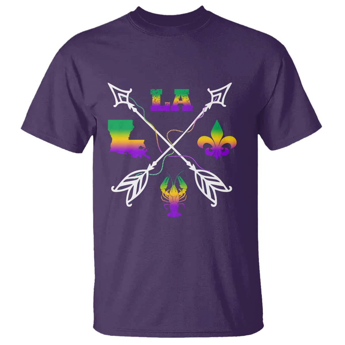 louisiana-mardi-gras-t-shirt-crawfish-fleur-de-lis