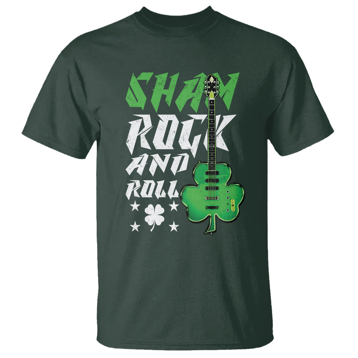 st-patricks-day-t-shirt-funny-sham-rock-n-roll-shamrock-guitar