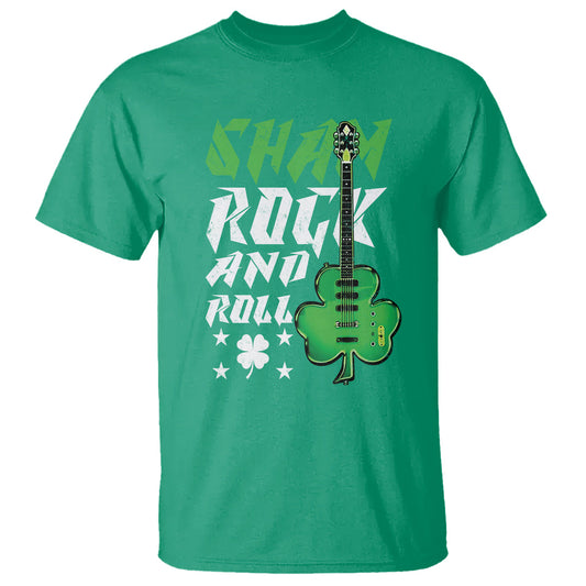 st-patricks-day-t-shirt-funny-sham-rock-n-roll-shamrock-guitar