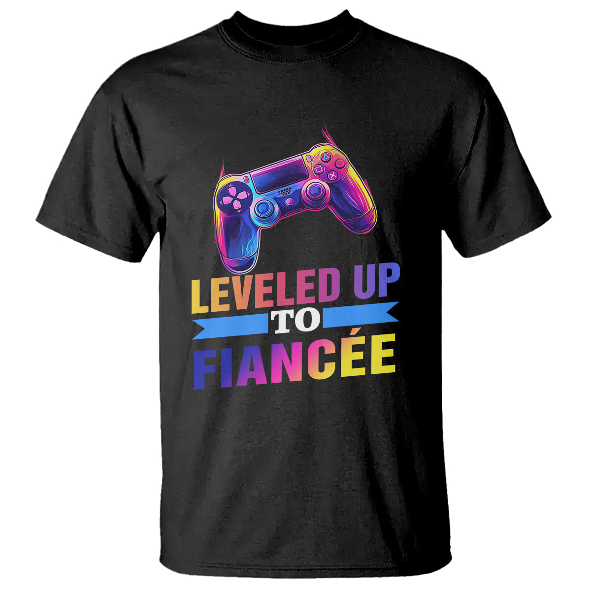 engagement-t-shirt-leveled-up-to-fiancee-funny-gamer-newly-engaged-couple-matching