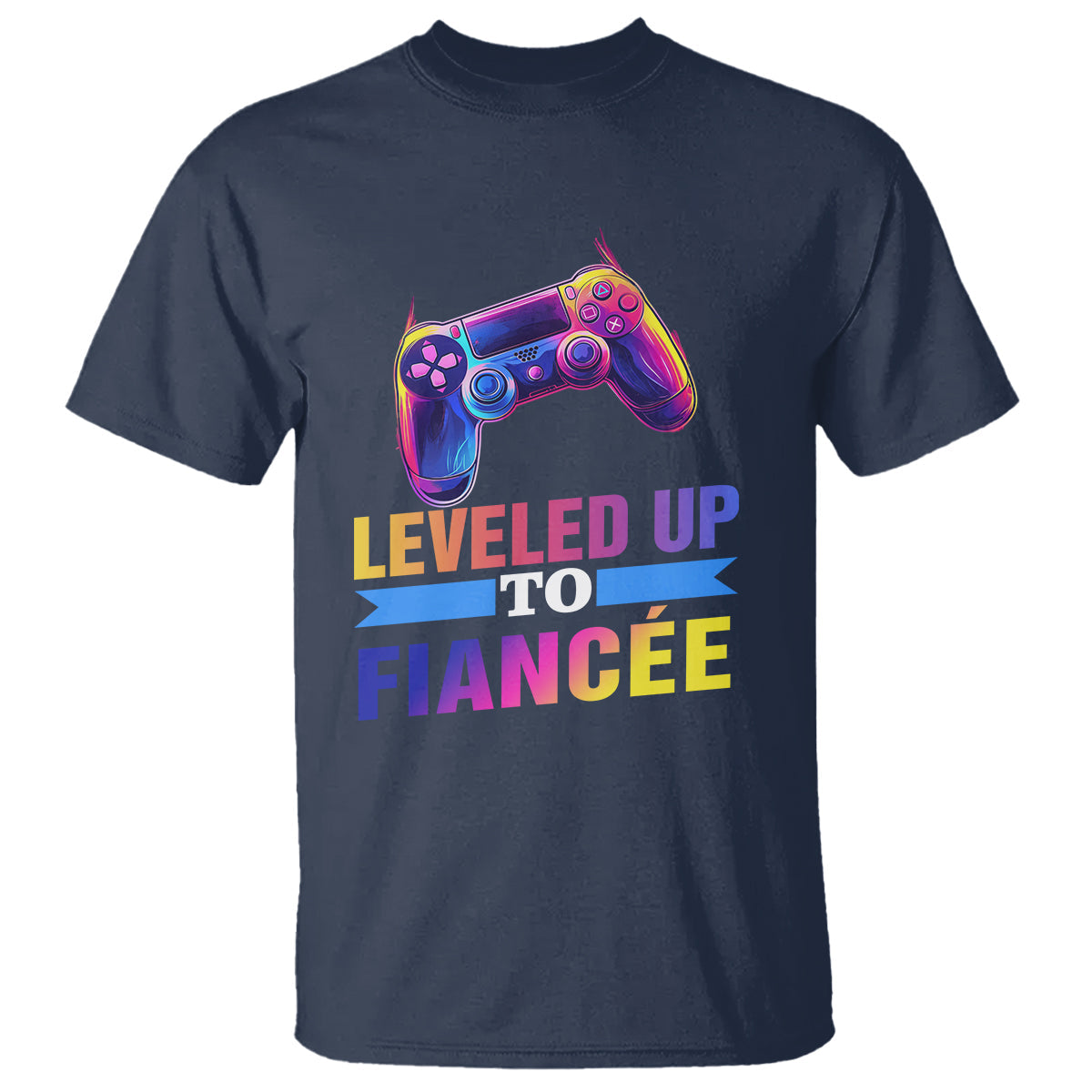 engagement-t-shirt-leveled-up-to-fiancee-funny-gamer-newly-engaged-couple-matching