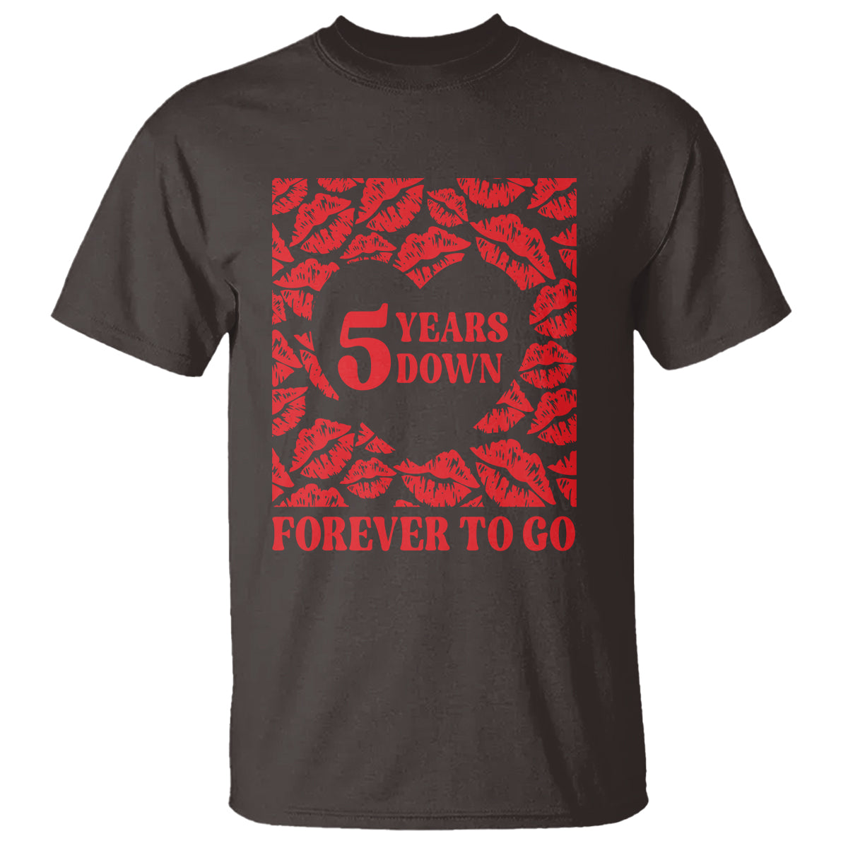 5th-wedding-anniversary-t-shirt-5-years-down-forever-to-go-marriage-couple
