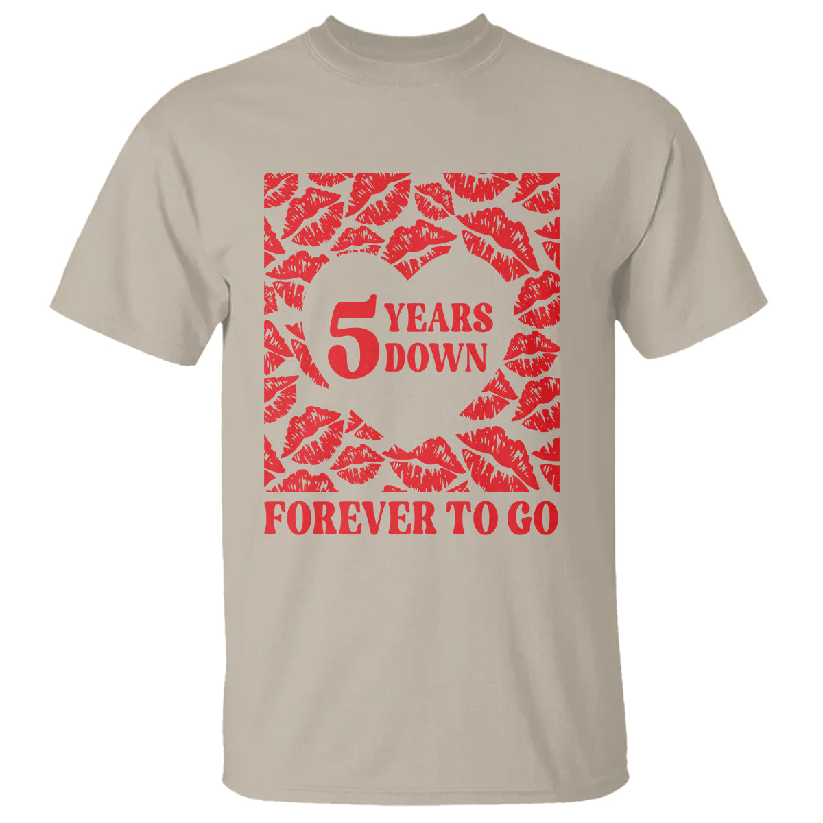 5th-wedding-anniversary-t-shirt-5-years-down-forever-to-go-marriage-couple