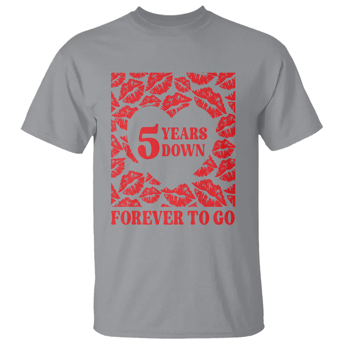5th-wedding-anniversary-t-shirt-5-years-down-forever-to-go-marriage-couple