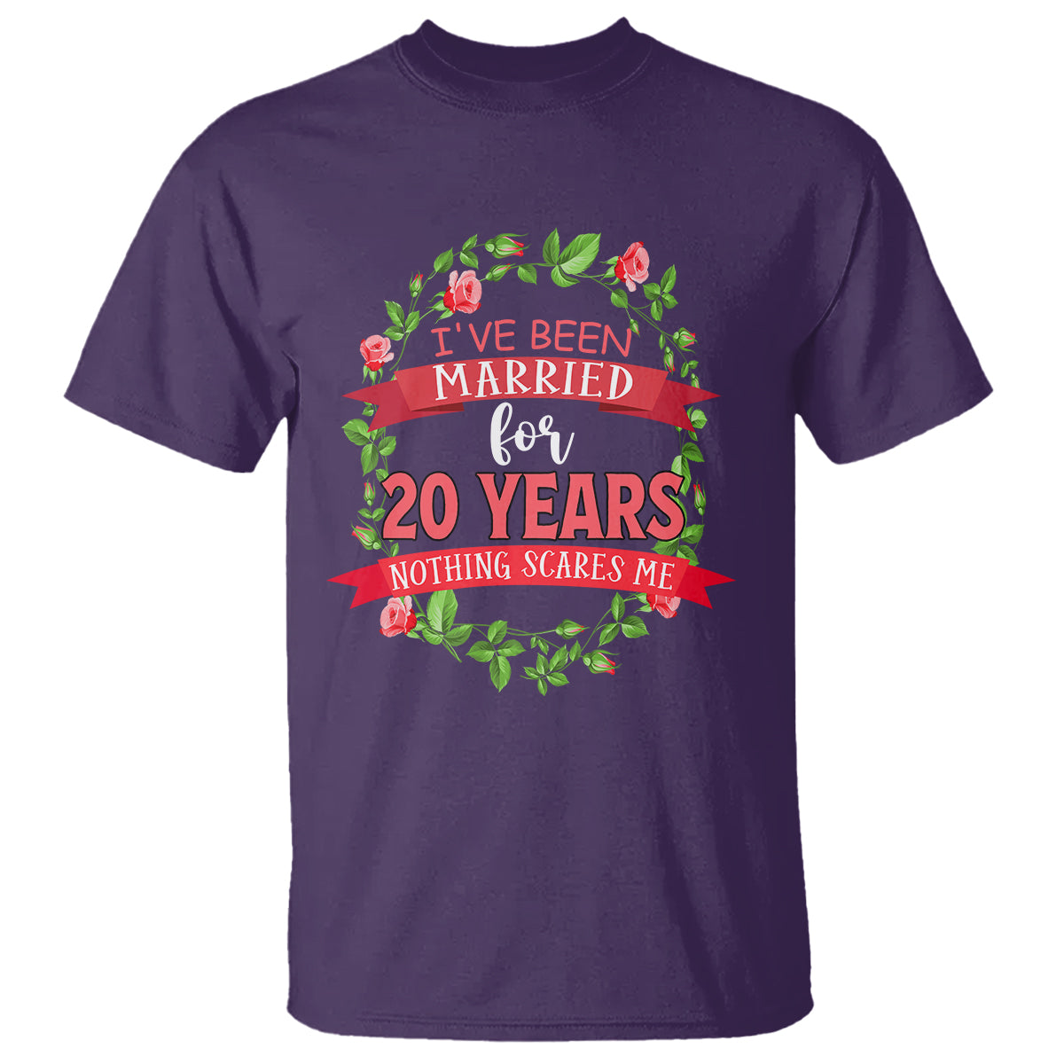 20th-wedding-anniversary-t-shirt-marriaged-for-20-years-nothing-scares-me