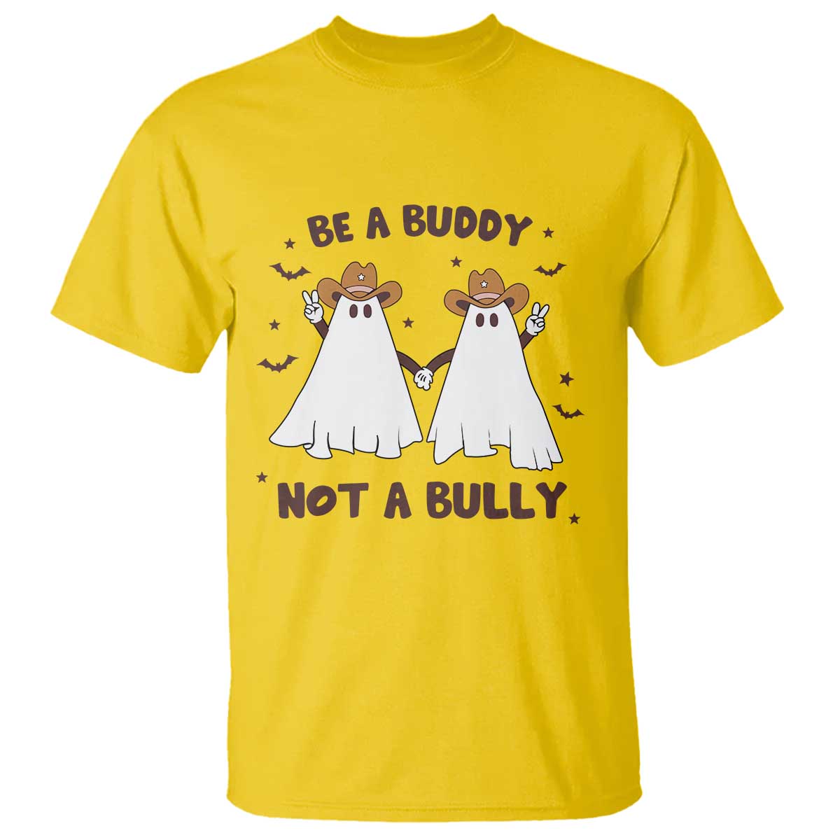 unity-day-t-shirt-be-a-buddy-not-a-bully-anti-bullying-cowboy-ghost