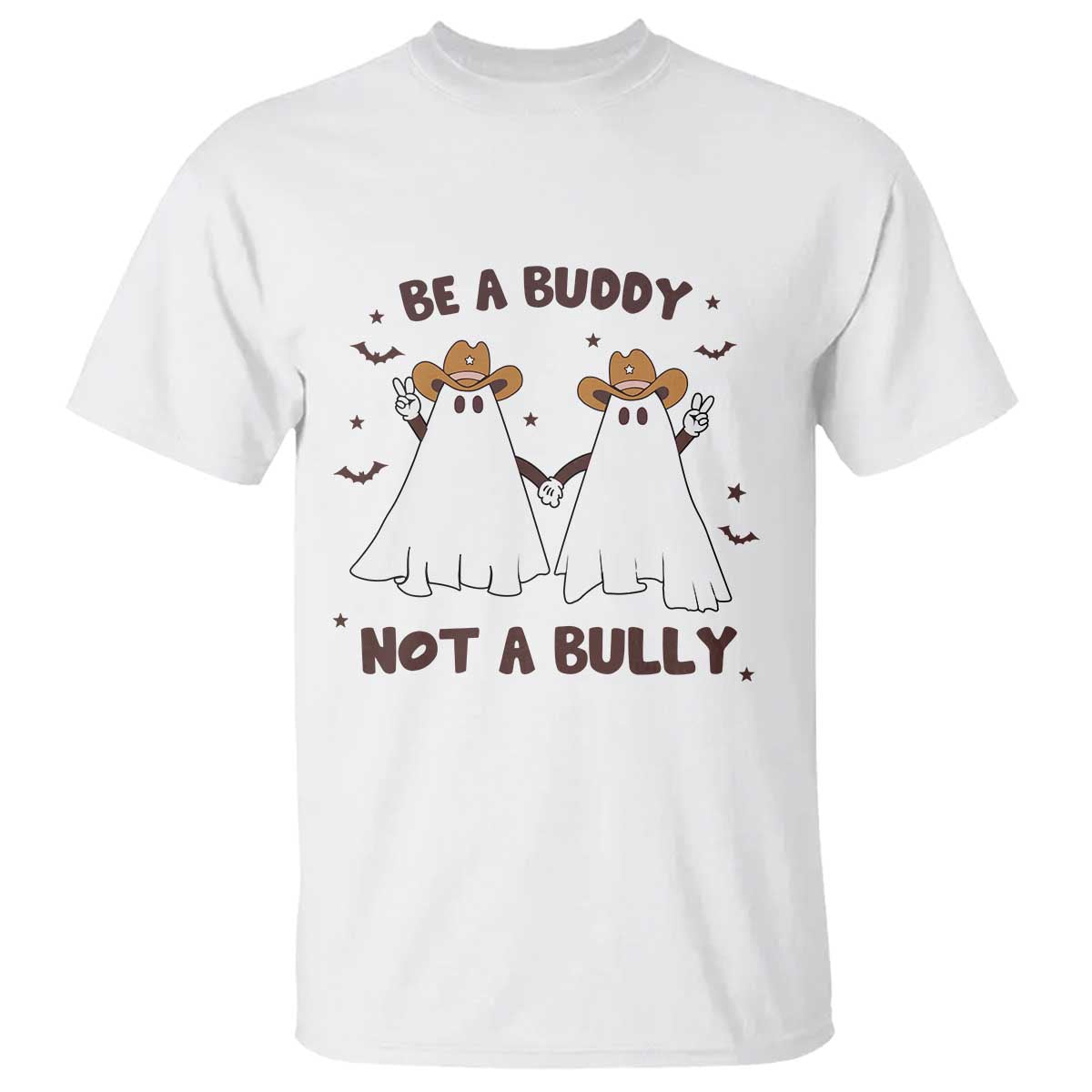 unity-day-t-shirt-be-a-buddy-not-a-bully-anti-bullying-cowboy-ghost