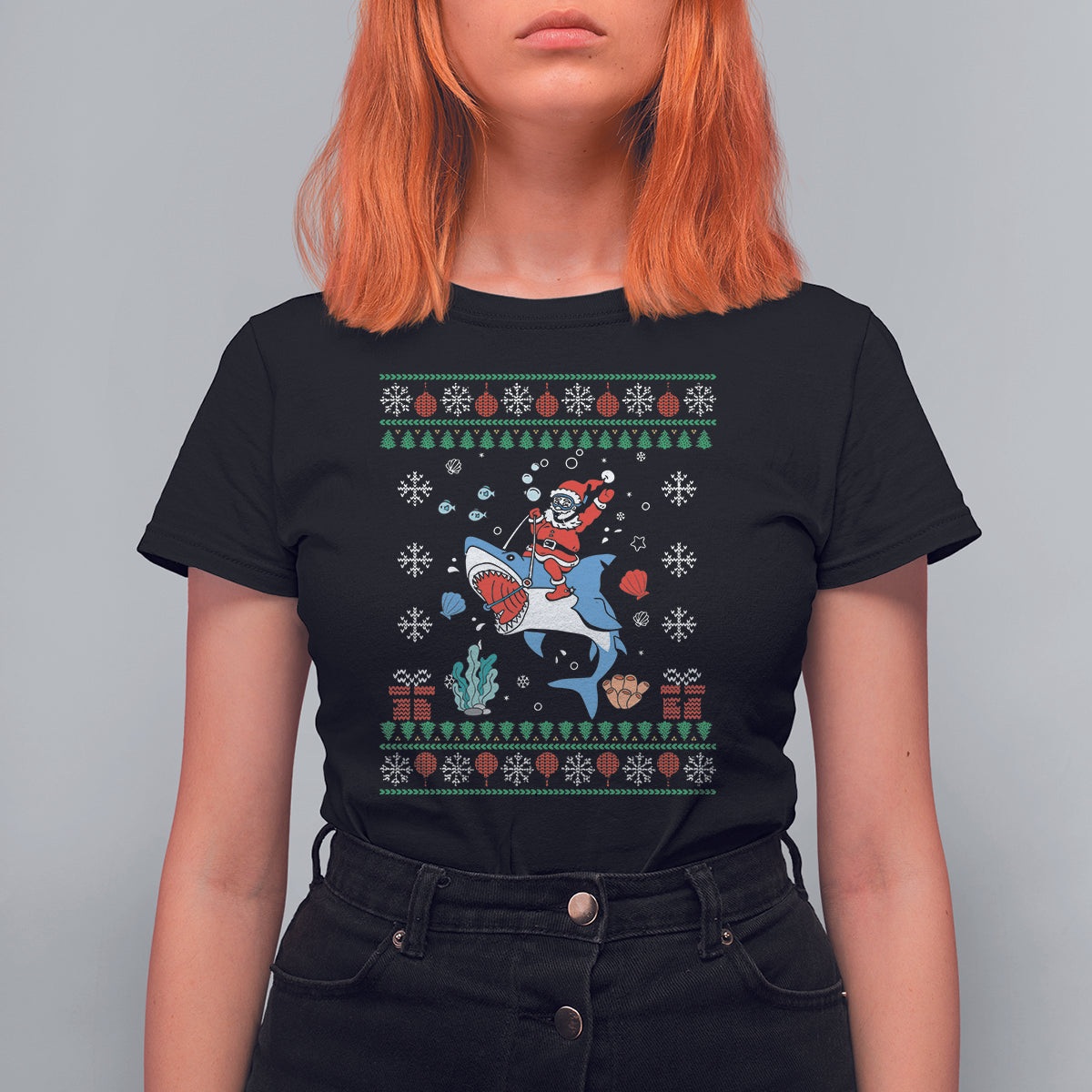 christmas-t-shirt-santa-riding-shark-diver-ocean-xmas-holiday
