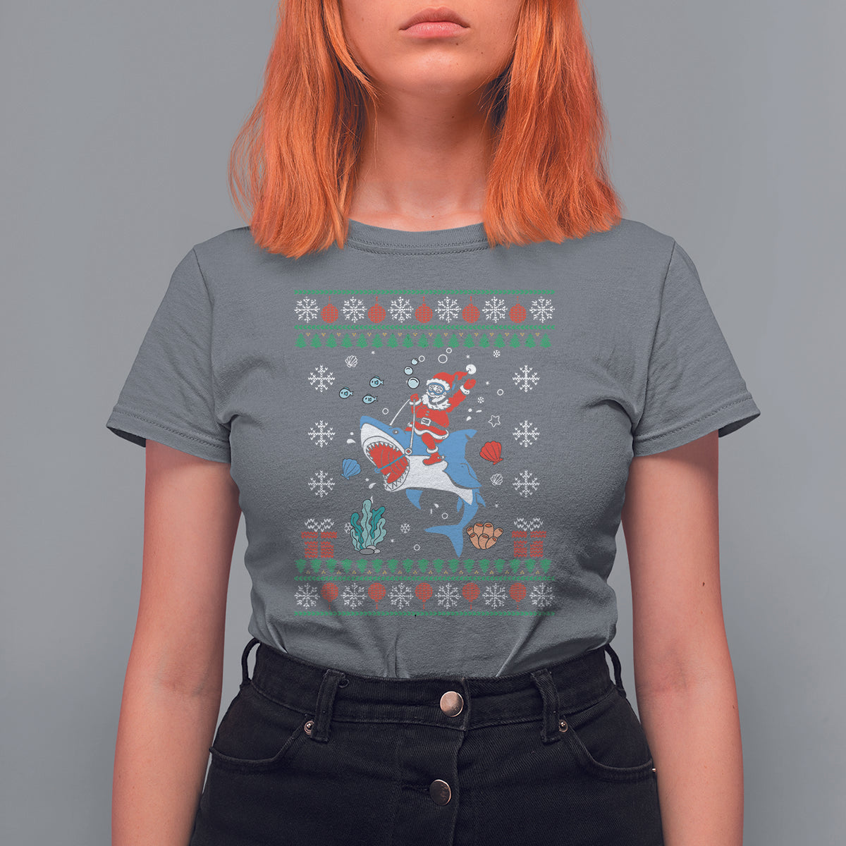 christmas-t-shirt-santa-riding-shark-diver-ocean-xmas-holiday