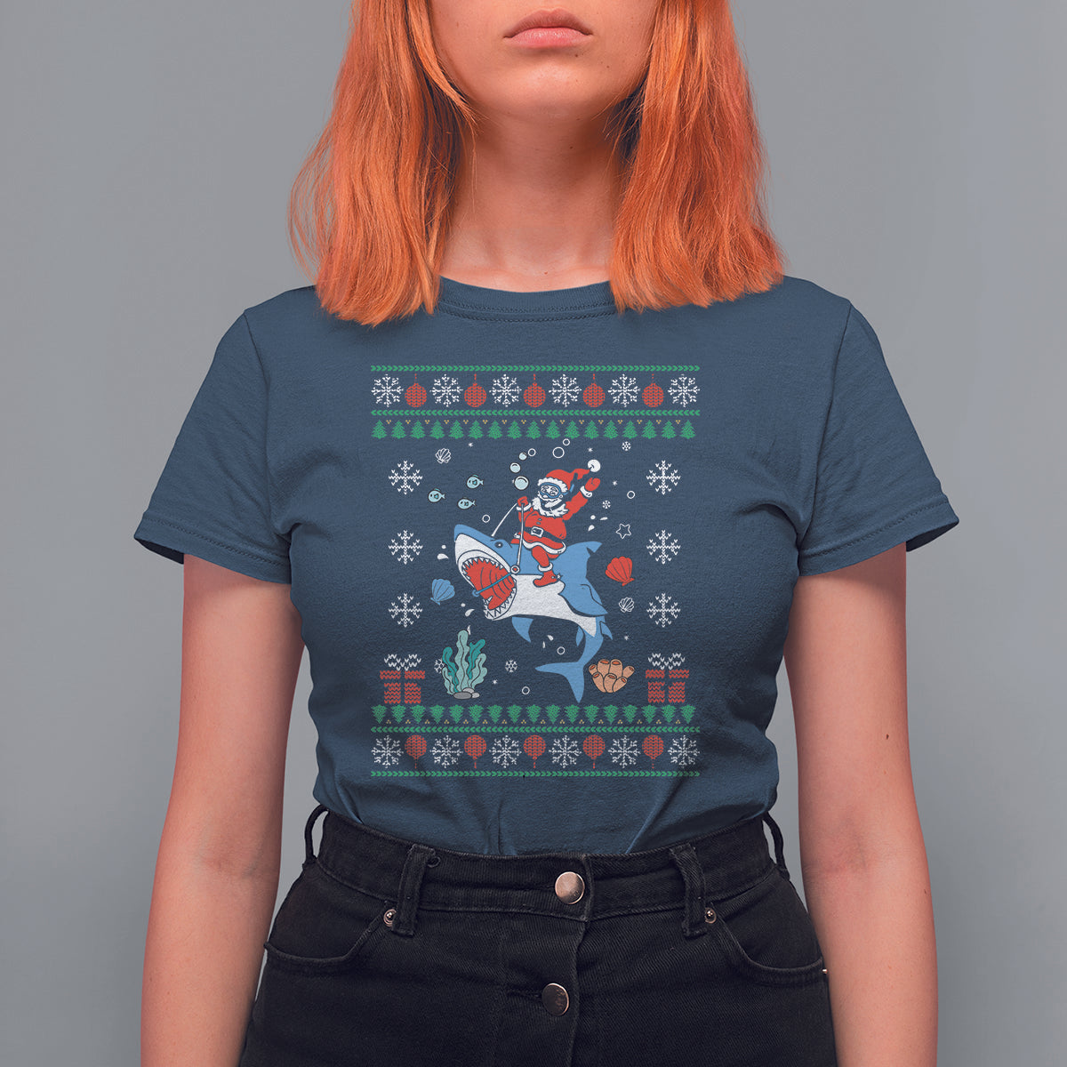 christmas-t-shirt-santa-riding-shark-diver-ocean-xmas-holiday