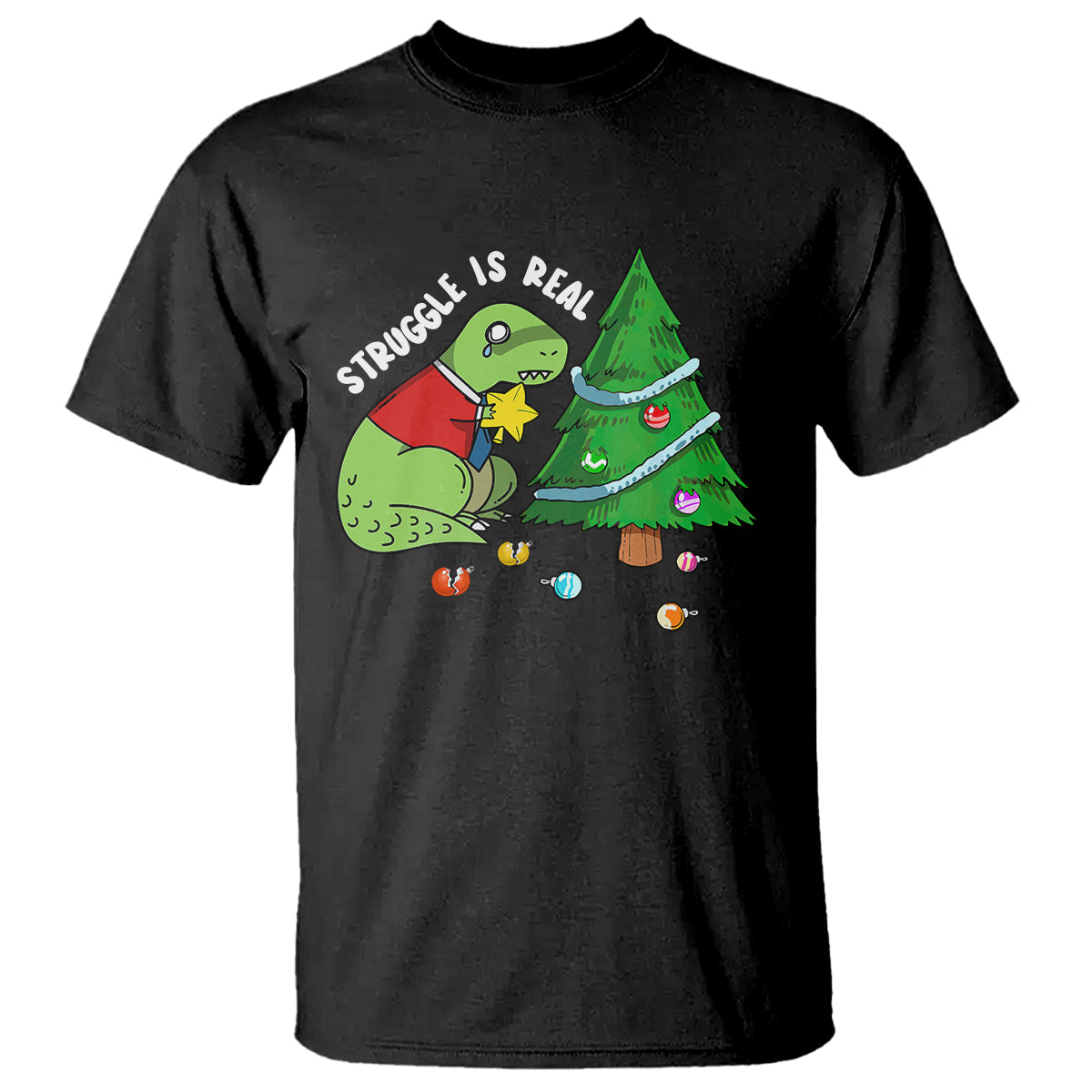 christmas-t-shirt-struggle-is-real-t-rex-christmas-tree-star