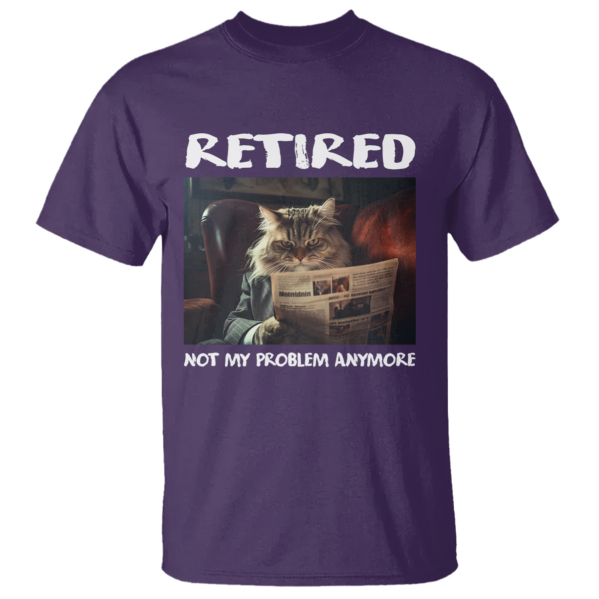 retirement-t-shirt-funny-cat-retired-not-my-problem-anymore