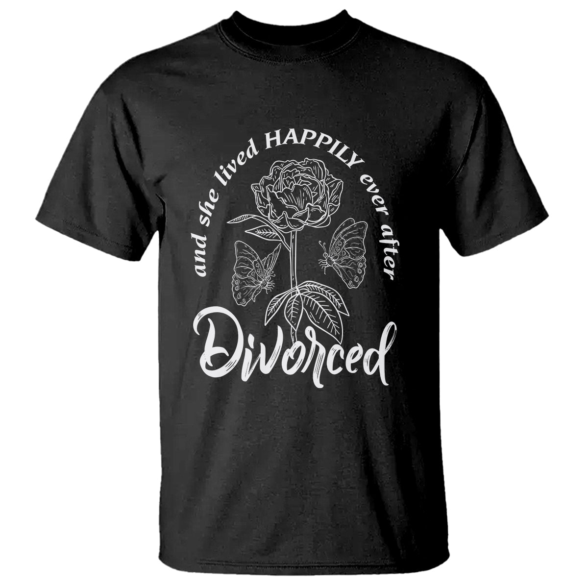 she-lived-happy-ever-after-divorce-t-shirt