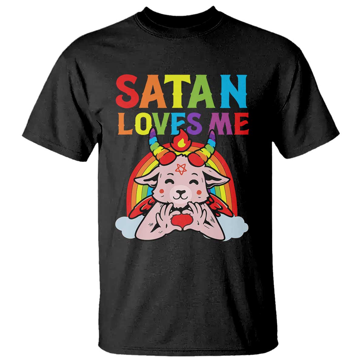 funny-halloween-t-shirt-satan-loves-me-rainbow-goat