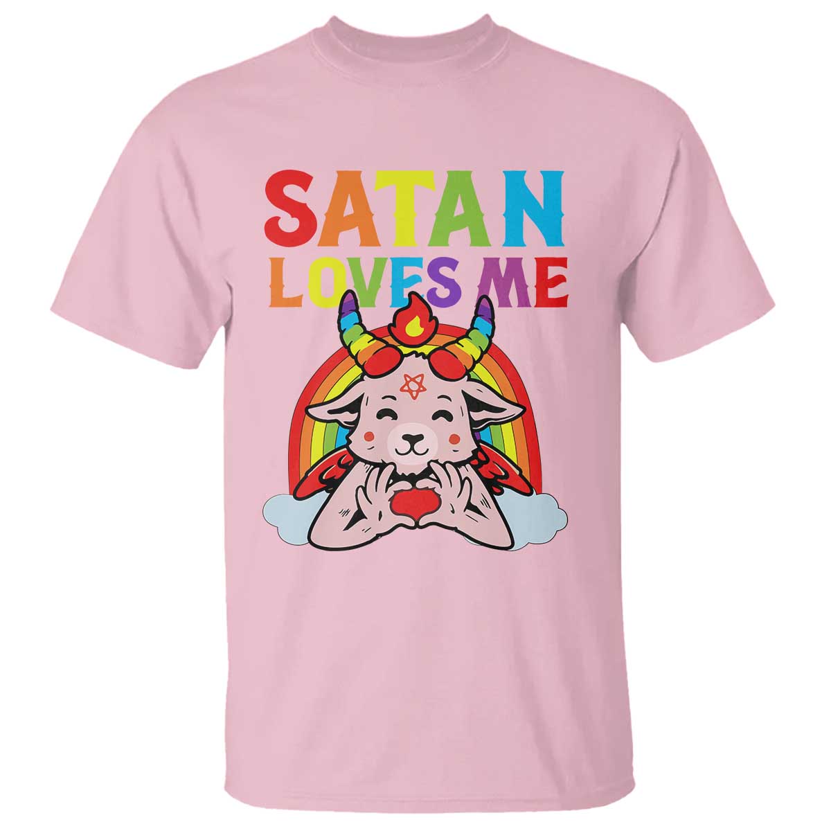 funny-halloween-t-shirt-satan-loves-me-rainbow-goat