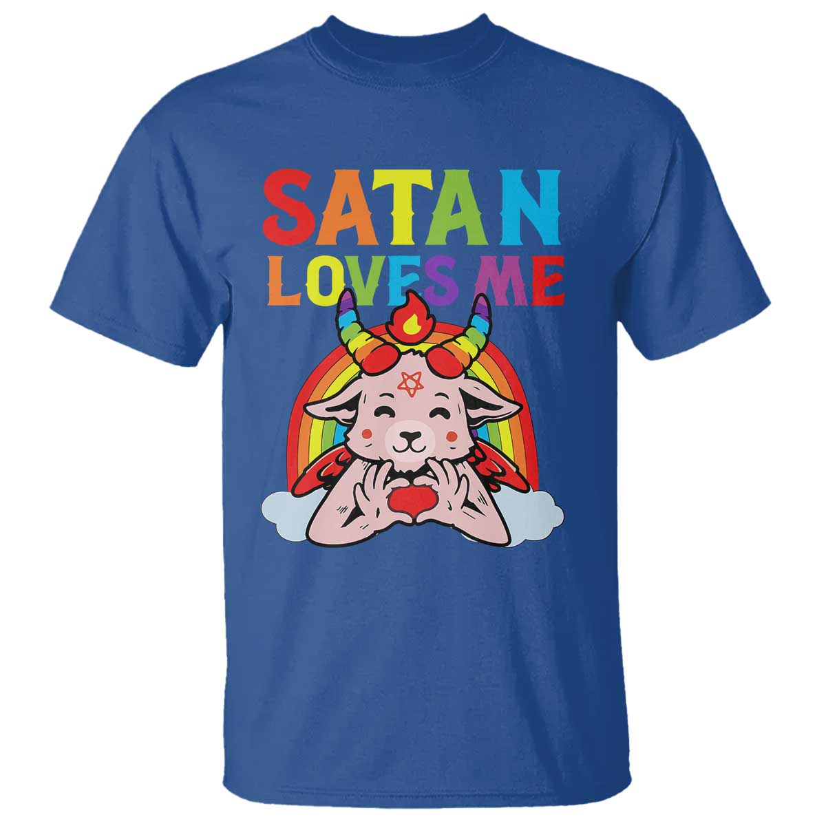 funny-halloween-t-shirt-satan-loves-me-rainbow-goat