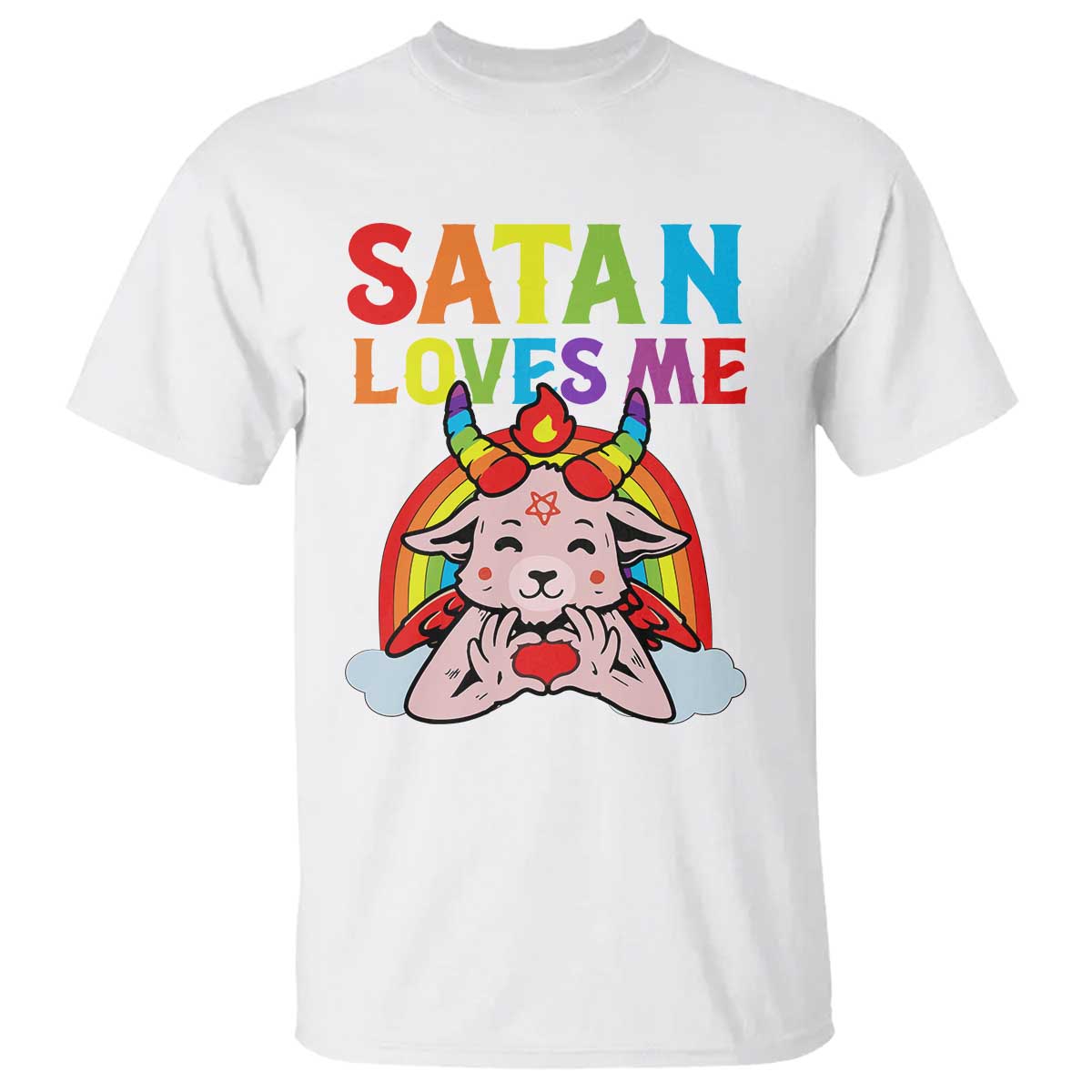 funny-halloween-t-shirt-satan-loves-me-rainbow-goat
