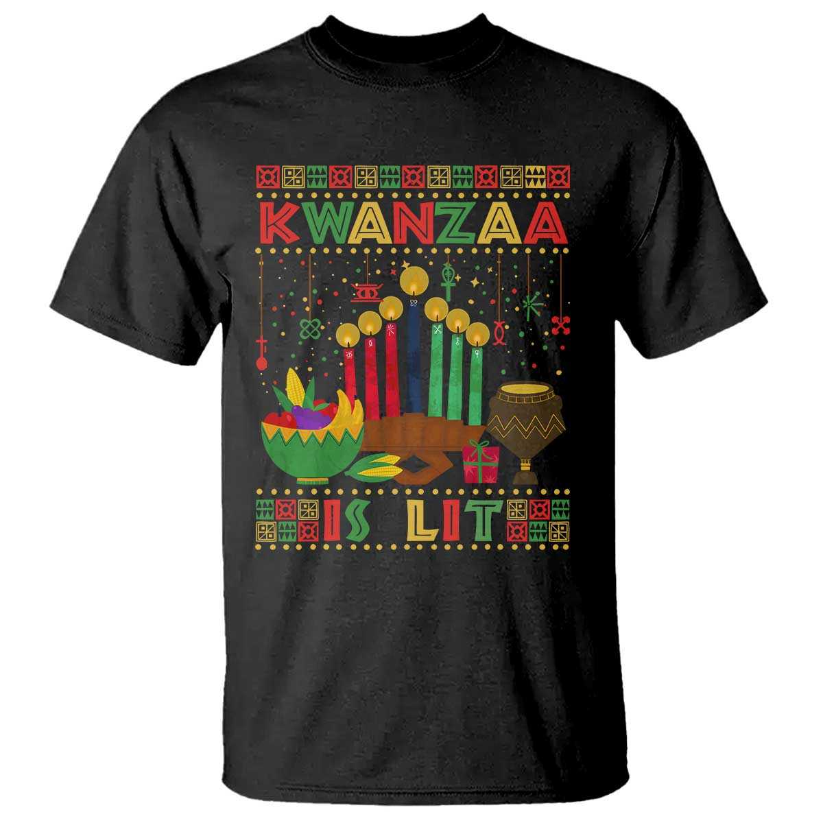 african-american-kwanzaa-is-lit-t-shirt