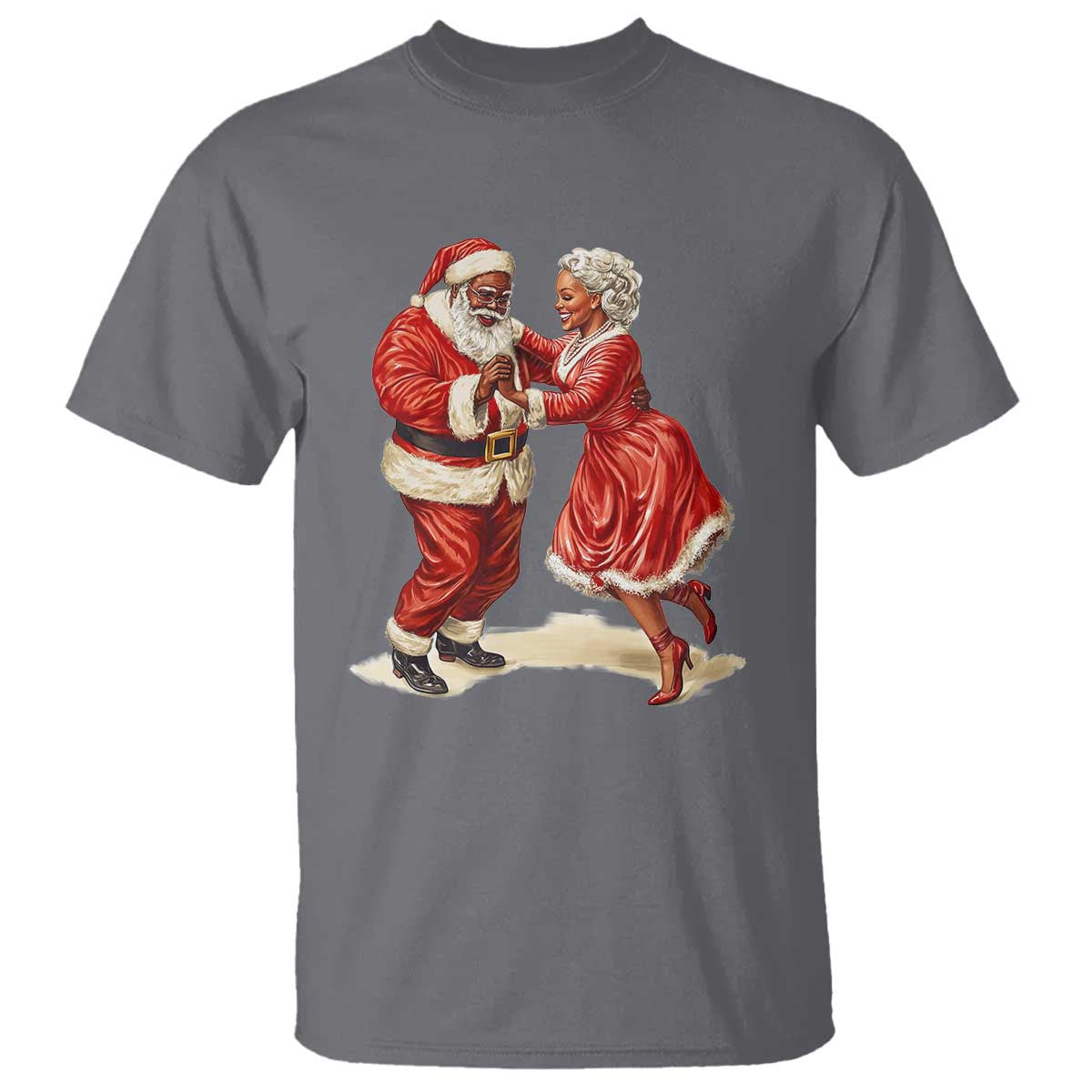 african-american-christmas-t-shirt-black-santa-mr-mrs-claus-dancing