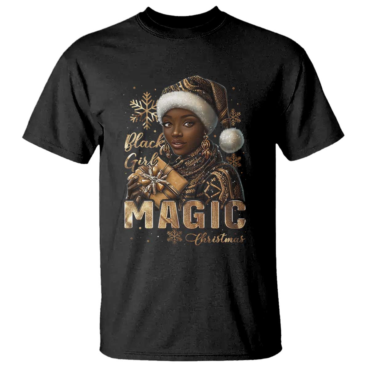 xmas-melanin-black-girl-magic-t-shirt