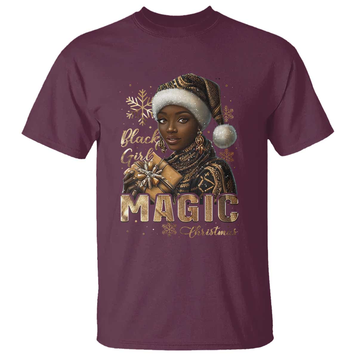 xmas-melanin-black-girl-magic-t-shirt