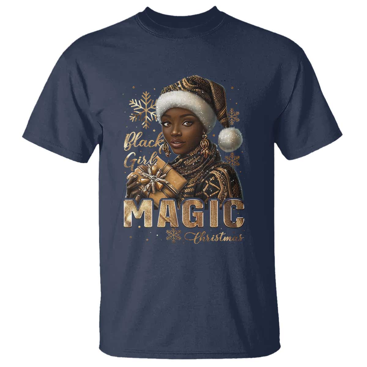 xmas-melanin-black-girl-magic-t-shirt