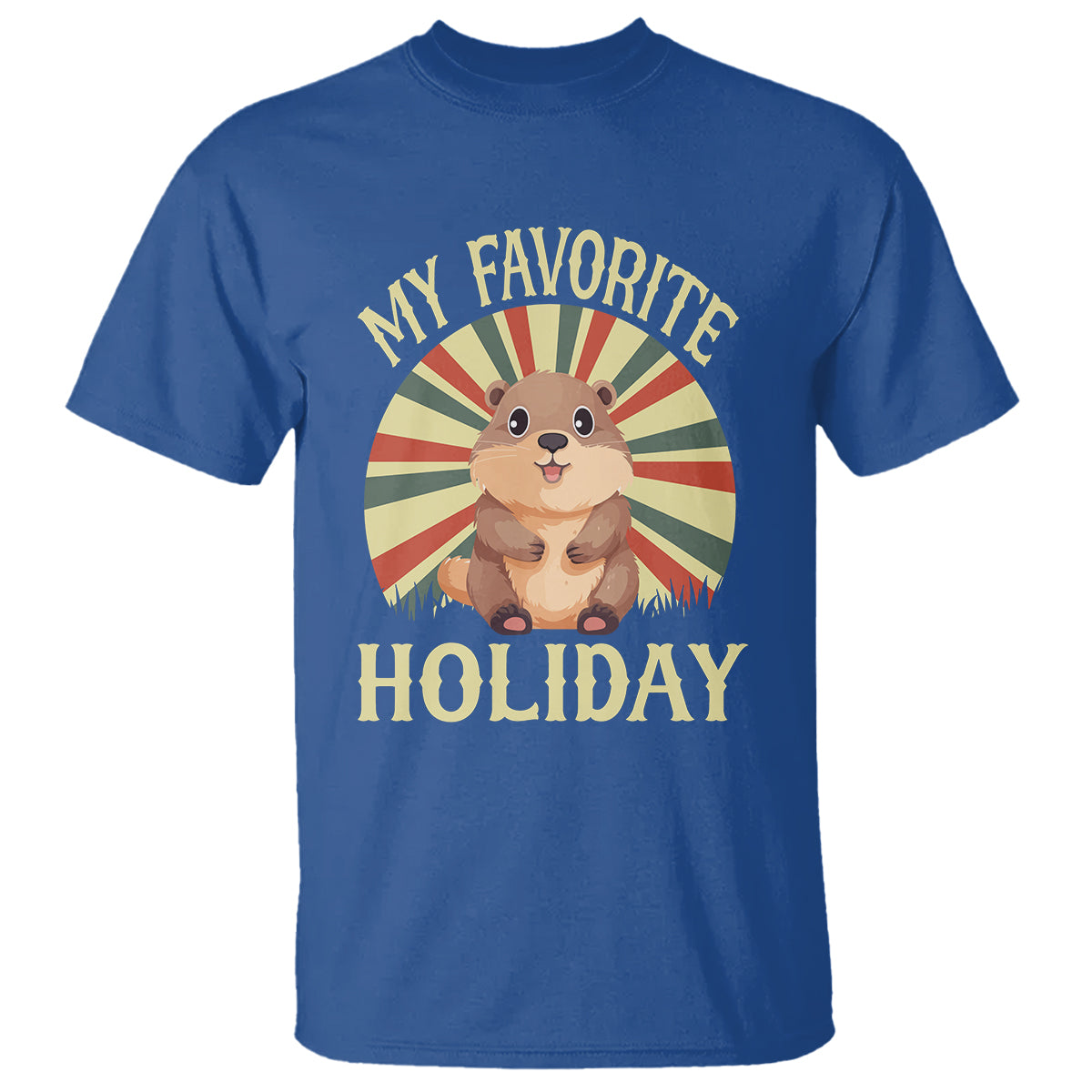 cute-groundhog-retro-my-favorite-holiday-t-shirt