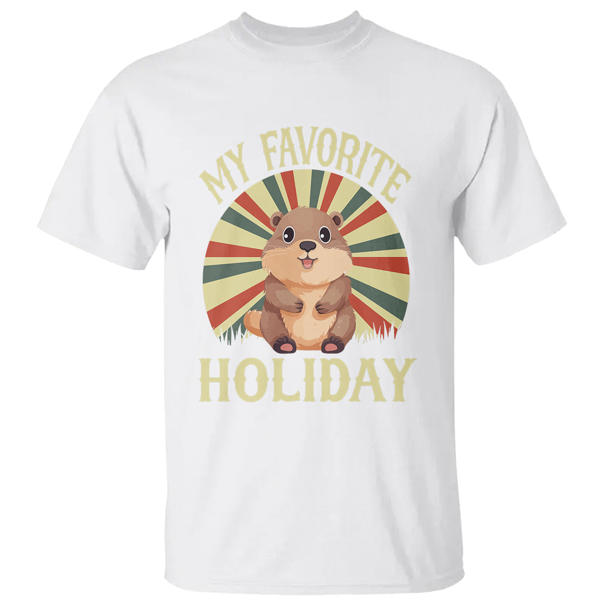 cute-groundhog-retro-my-favorite-holiday-t-shirt