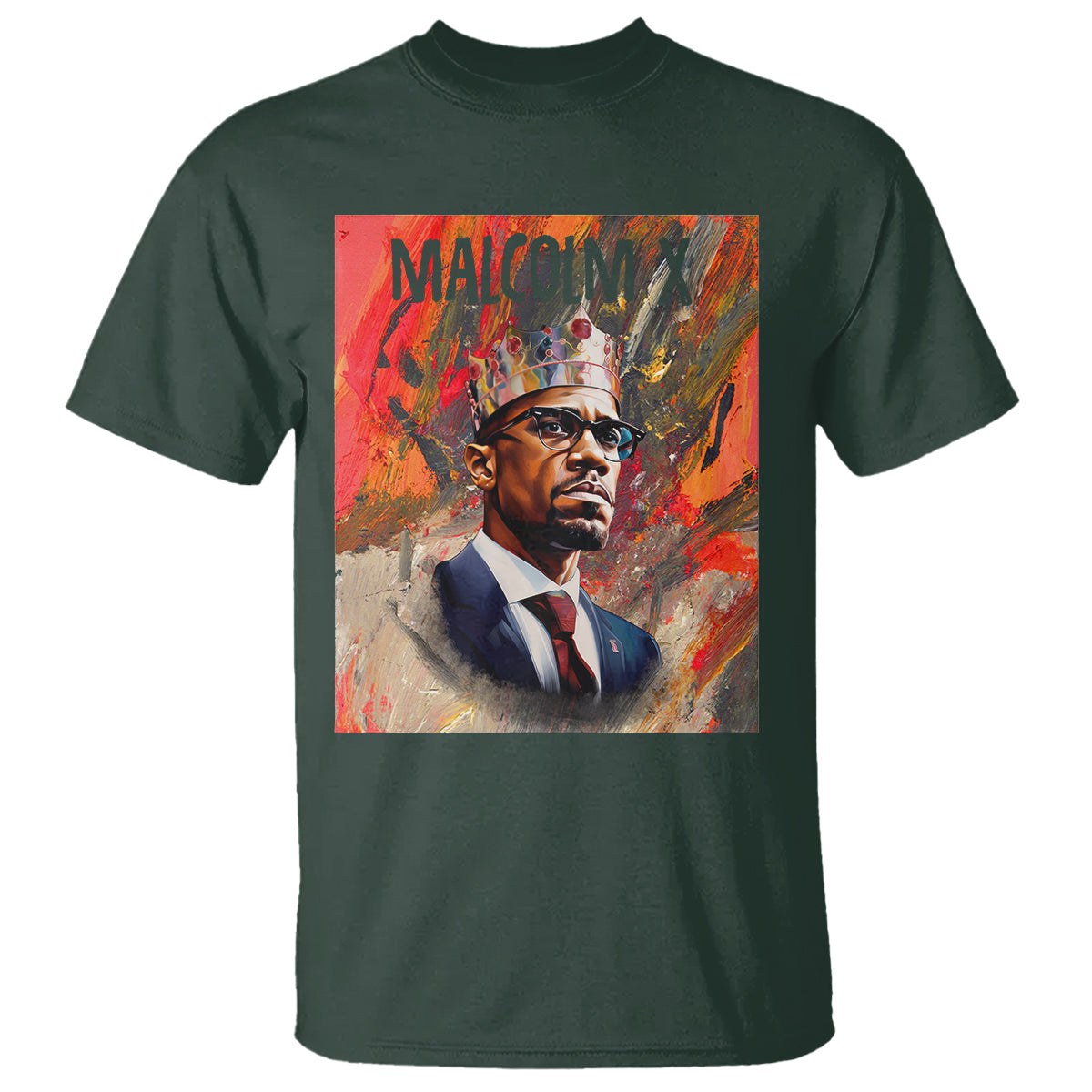 malcolm-x-t-shirt-king-hip-hop-aesthetic-art-black-history-month