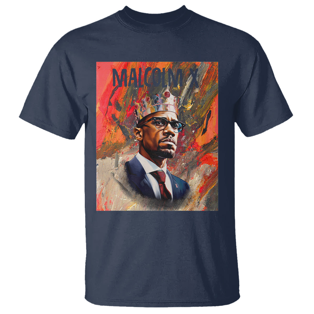 malcolm-x-t-shirt-king-hip-hop-aesthetic-art-black-history-month