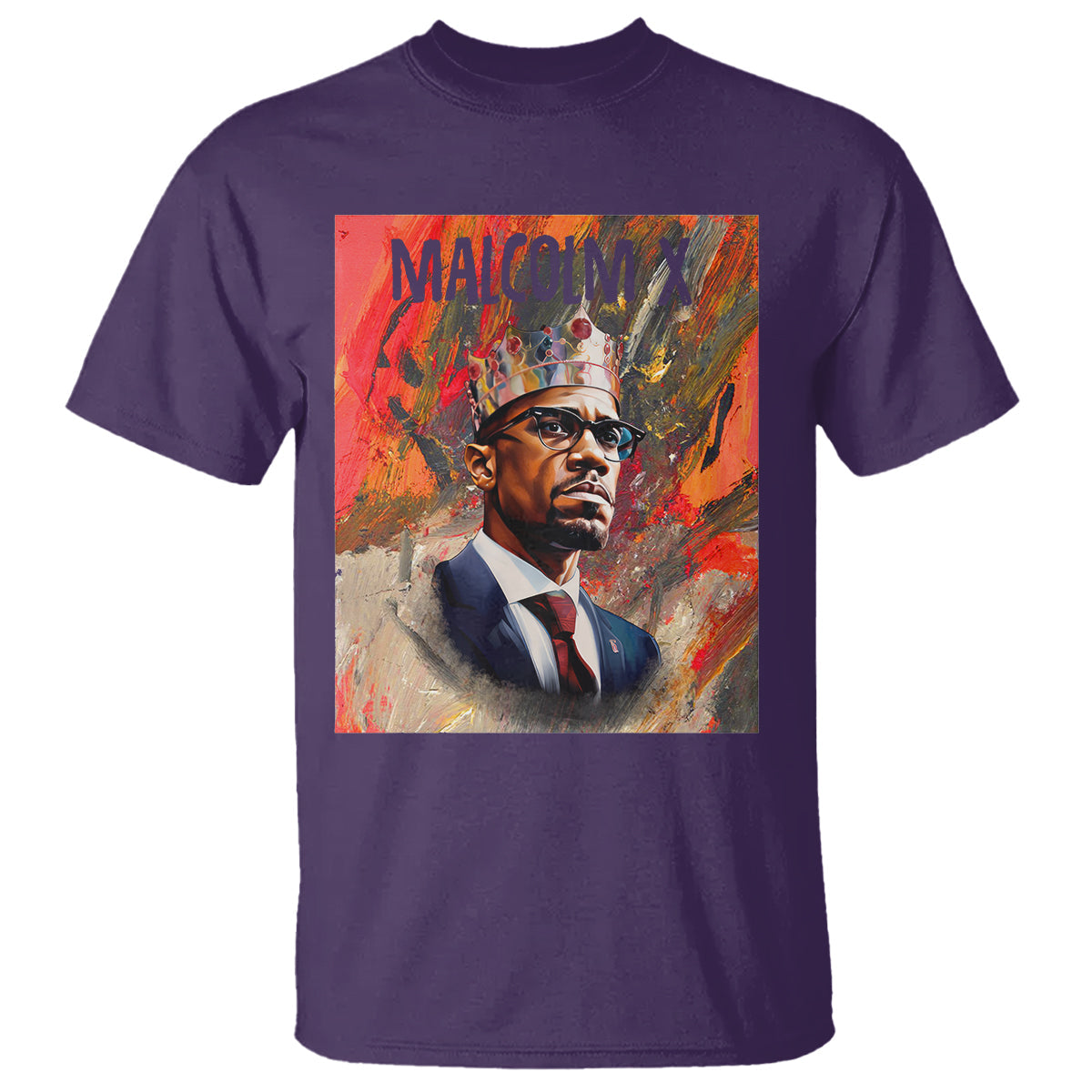 malcolm-x-t-shirt-king-hip-hop-aesthetic-art-black-history-month