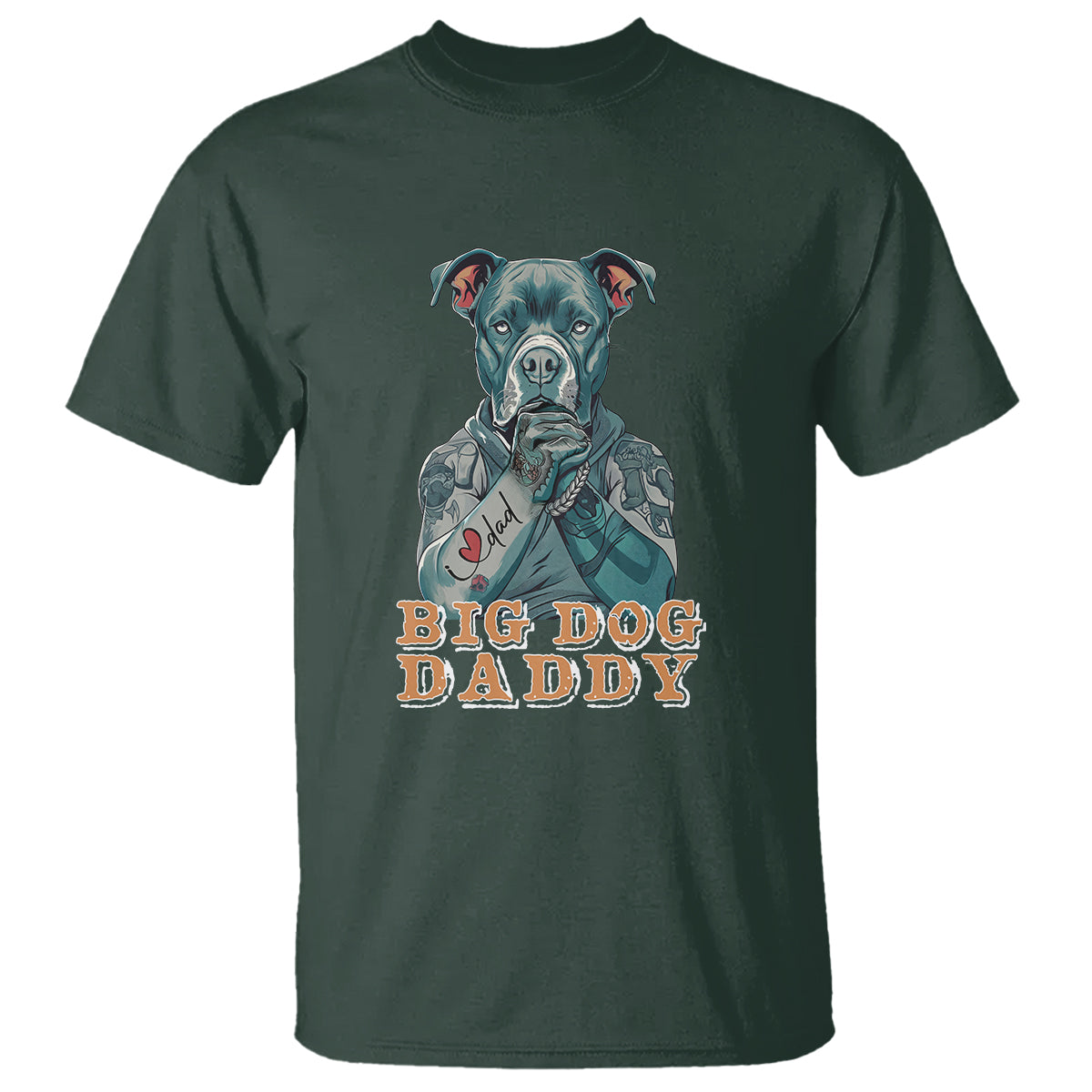 dog-dad-t-shirt-pitbull-dog-tattoo-i-love-dad-fathers-day-dog-lover
