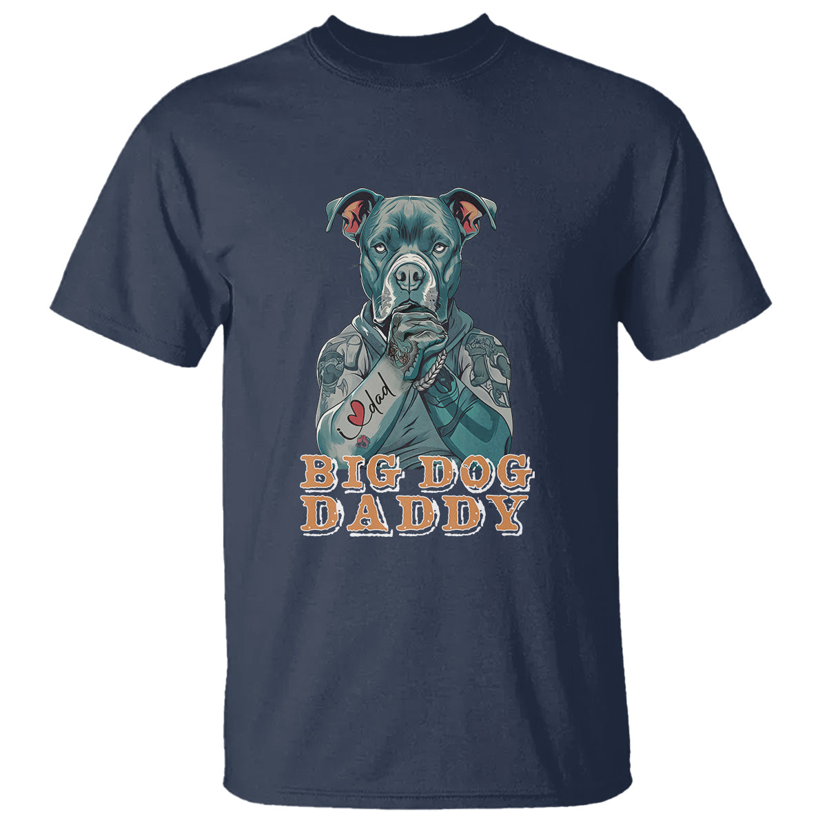 dog-dad-t-shirt-pitbull-dog-tattoo-i-love-dad-fathers-day-dog-lover