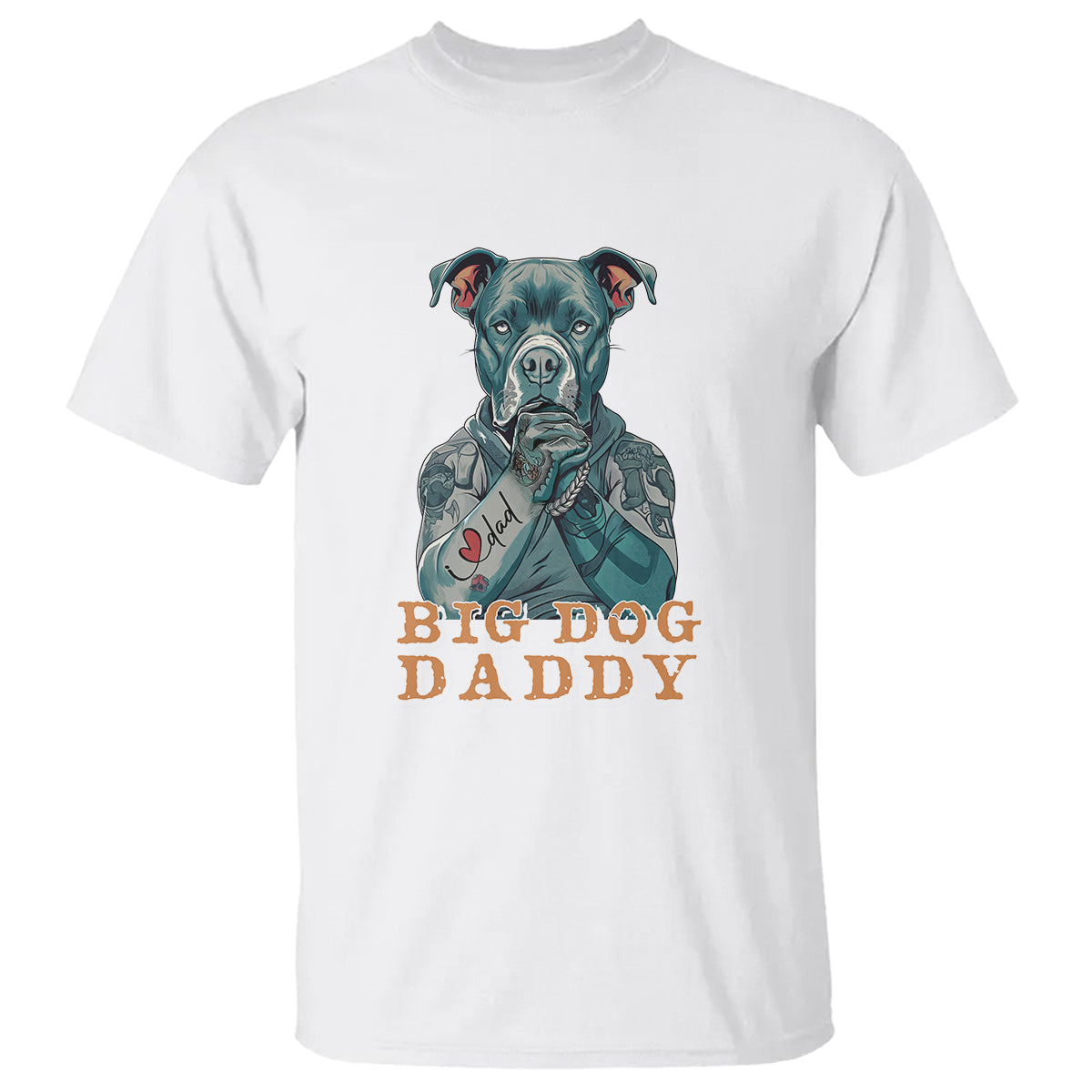 dog-dad-t-shirt-pitbull-dog-tattoo-i-love-dad-fathers-day-dog-lover